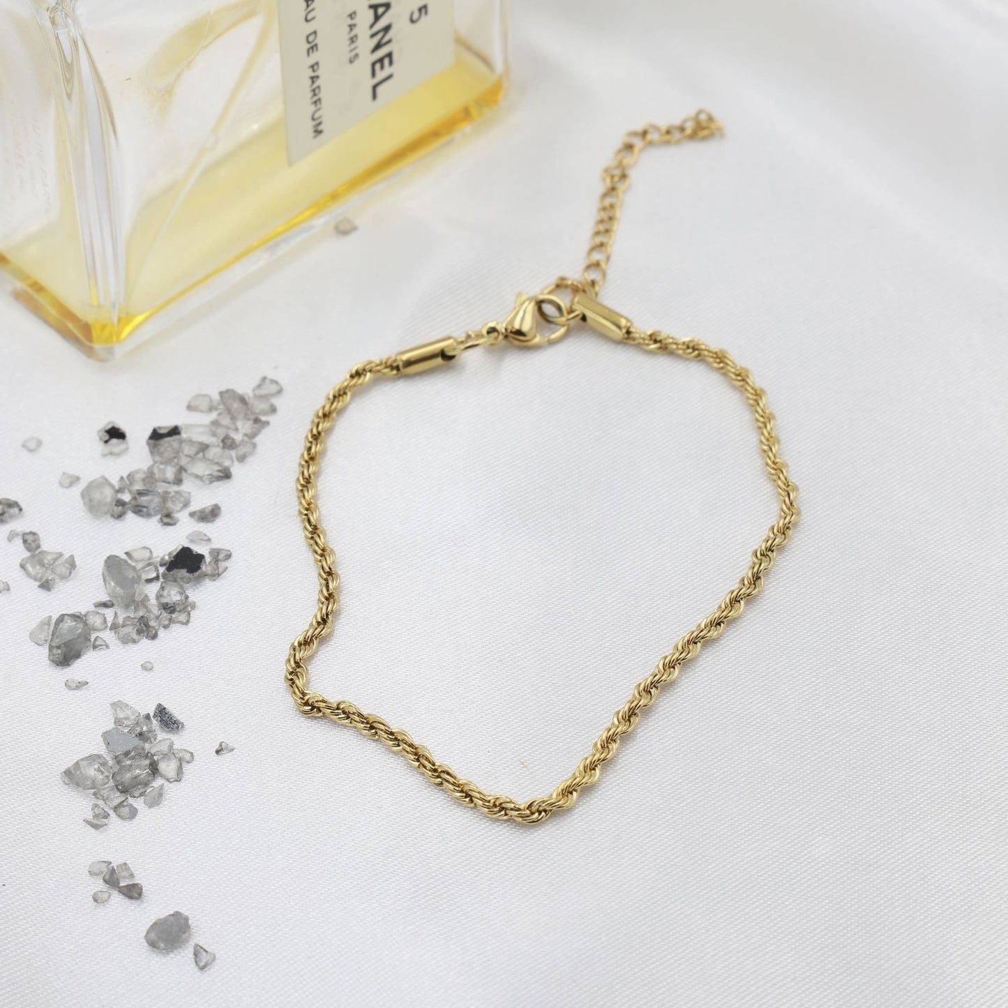 Αλυσίδα ποδιού Mar and Mar Twisted Anklet από ανοξείδωτο ατσάλι