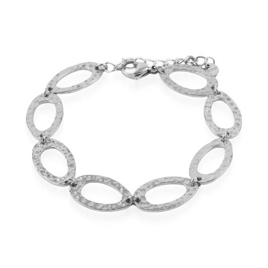 Βραχιόλι αλυσίδα χεριού Mar and Mar Naidy Silver από ανοξείδωτο ατσάλι