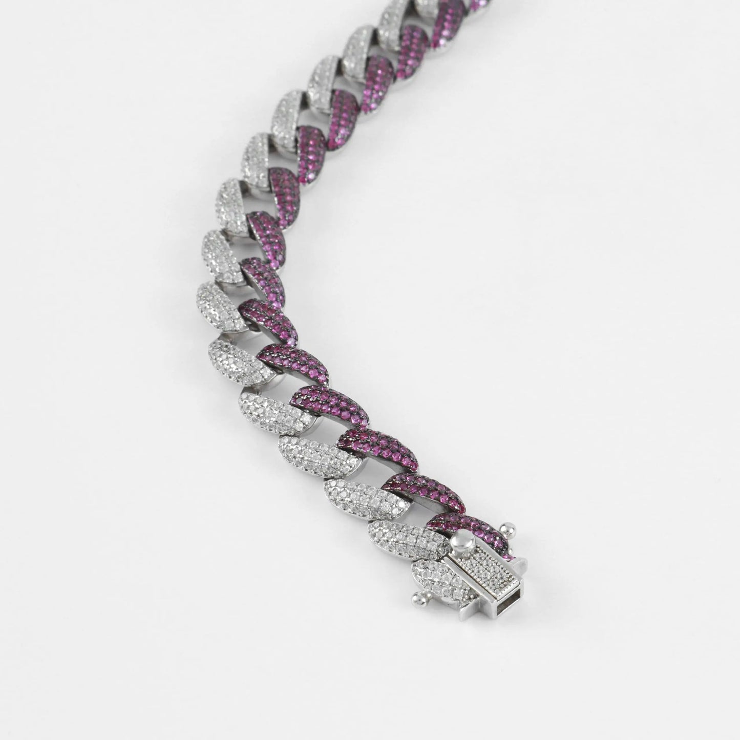 Αλυσίδα χεριού με διχρωμία Mar & Mar Cuban Bracelet από Ασήμι 925