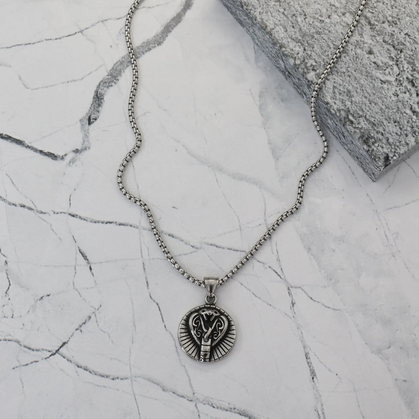 Ανδρικό Κολιέ κόμπρα Mar & Mar Cobra II από ανοξείδωτο ατσάλι