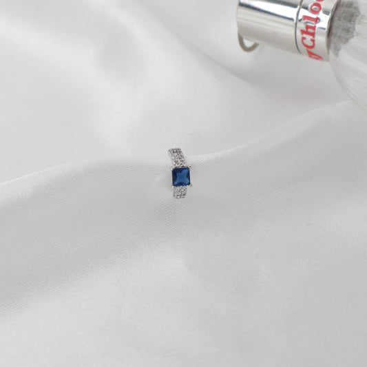 Σκουλαρίκι cuff με πέτρες ζιργκόν Giggi (Blue)