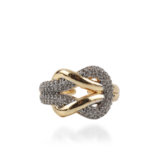 Γυναικείο δαχτυλίδι με ζιργκόν Mar and Mar Knot Sparkle