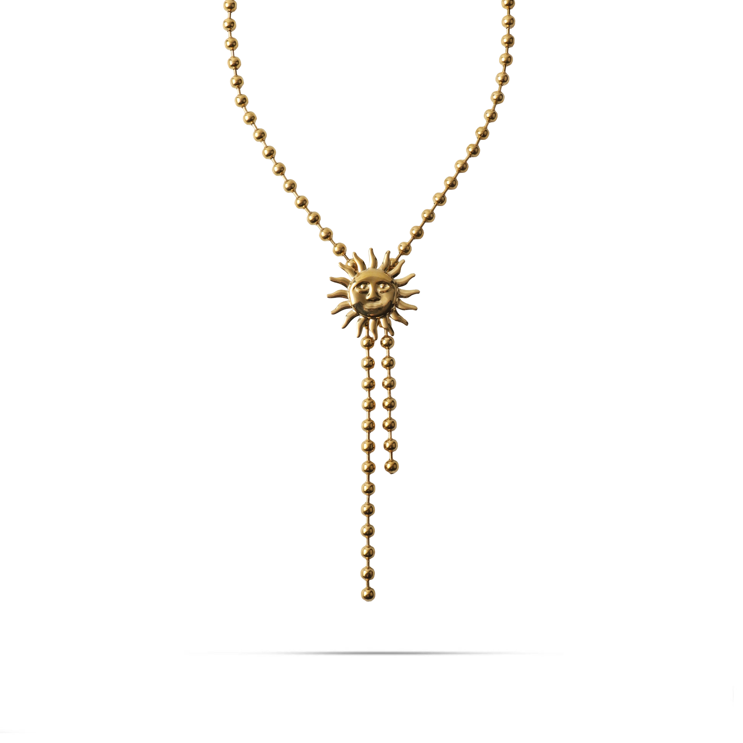 Κολιέ ήλιος Mar and Mar Sunny Tie από ανοξείδωτο ατσάλι