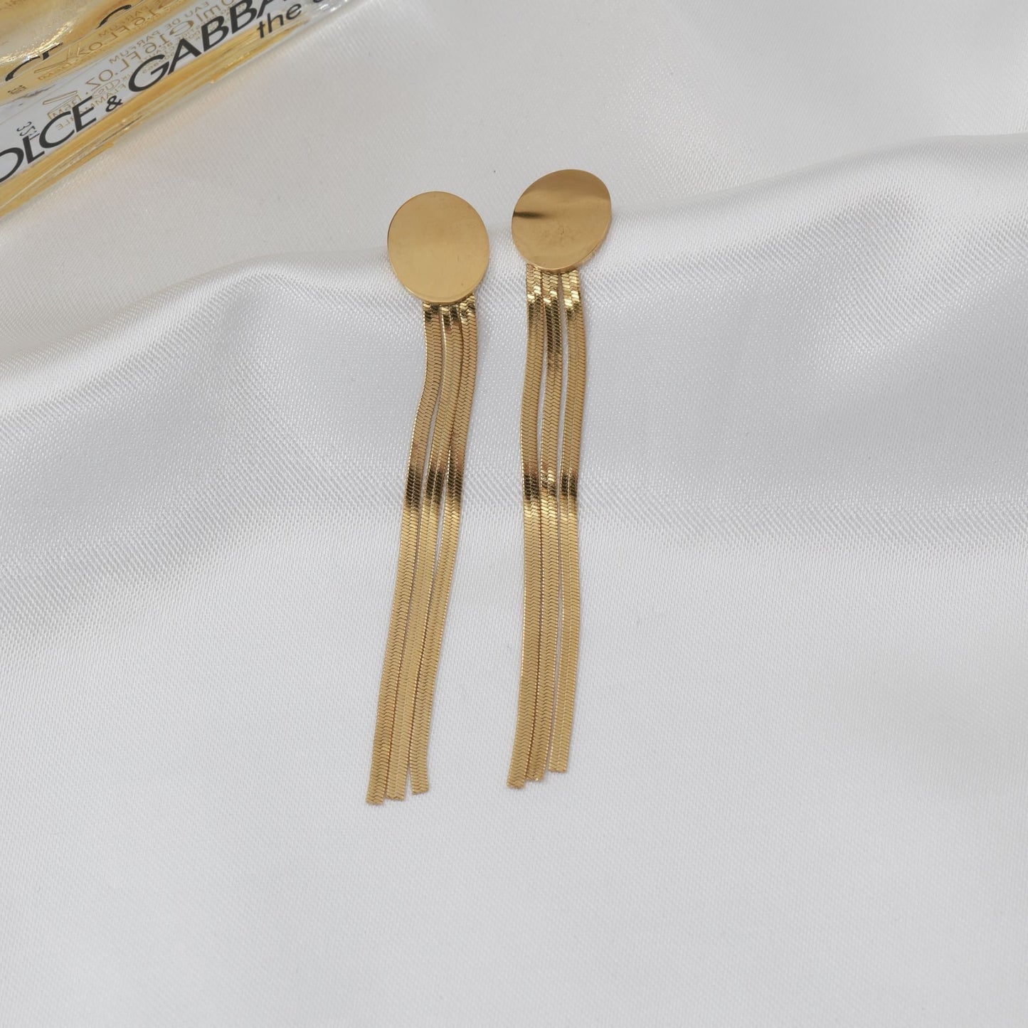 Σκουλαρίκια κρεμαστά Mar and Mar Bennita Oval από ανοξείδωτο ατσάλι
