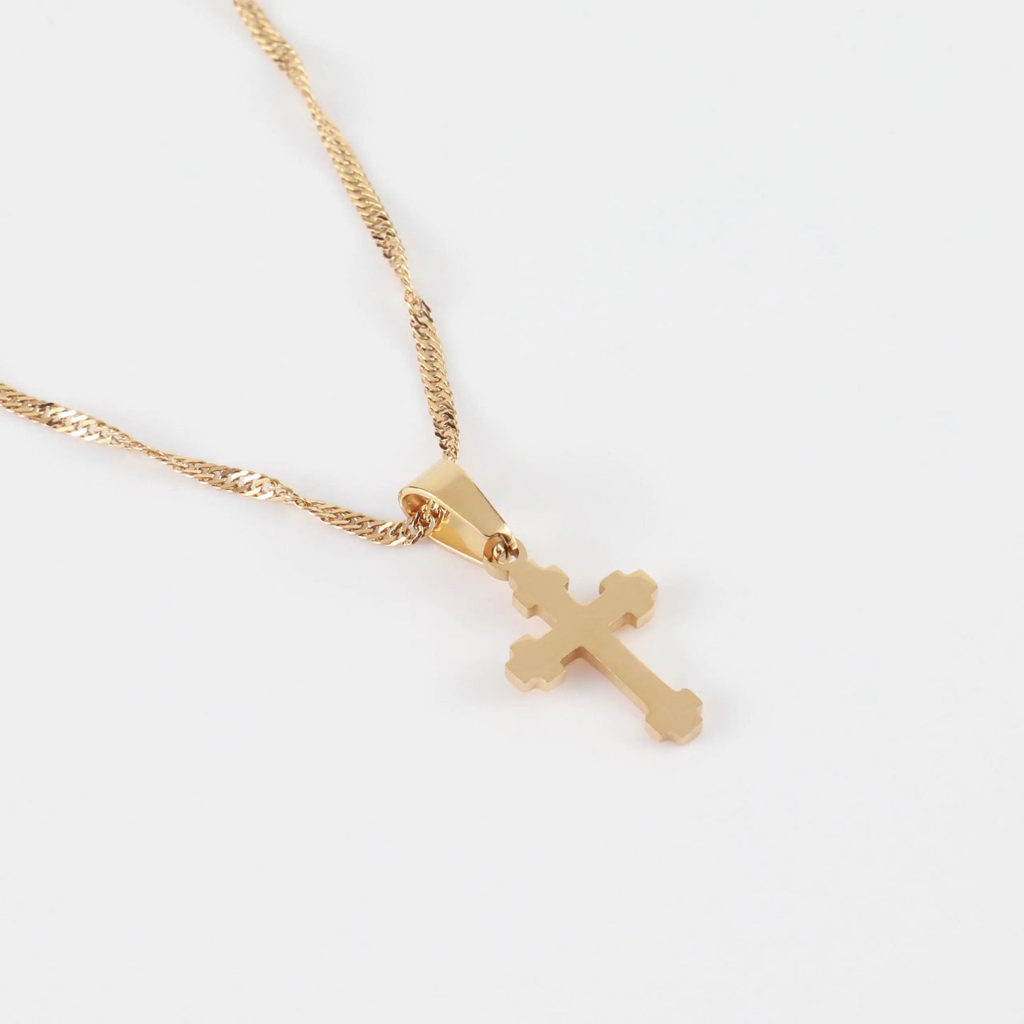 Κολιέ με σταυρό Mar & Mar Carey Cross από ανοξείδωτο ατσάλι