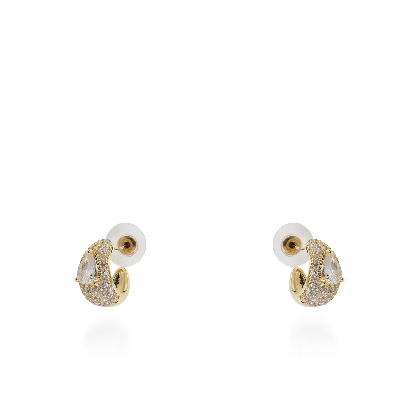 Σκουλαρίκια κρίκοι με ζιργκόν Mar and Mar Brilora