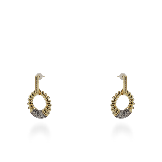 Σκουλαρίκια κρεμαστά με ζιργκόν Mar and Mar Milyn