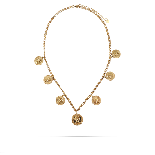 Κολιέ με φλουριά Mar and Mar Imperia από ανοξείδωτο ατσάλι