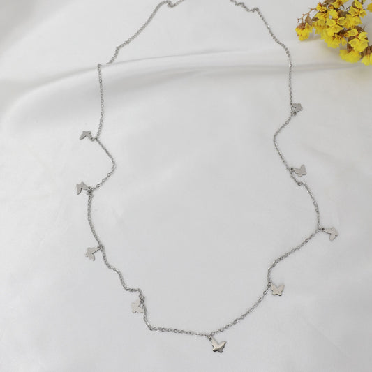 Aλυσίδα κοιλιάς/μέσης με πεταλούδες Mar and Mar Adelaide Belly Chain από ανοξείδωτο ατσάλι