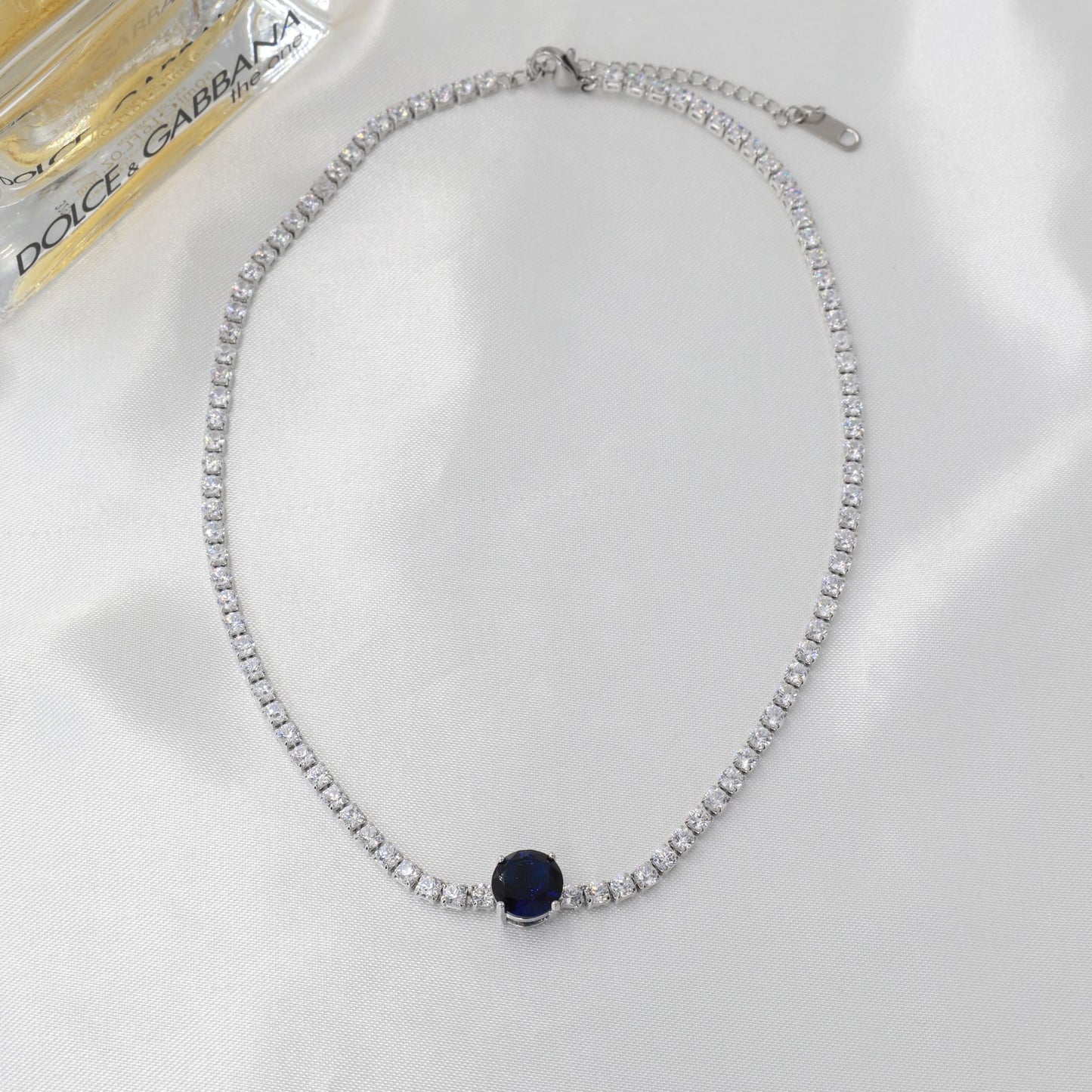 Κολιέ choker με πέτρες ζιργκόν Mar and Mar Orianna Tennis