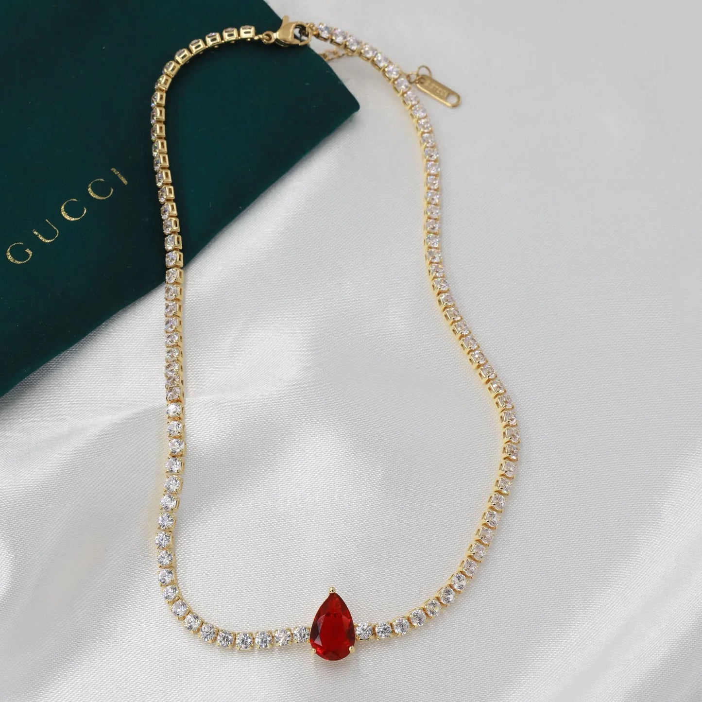 Κολιέ choker με πέτρες ζιργκόν Renata Tennis