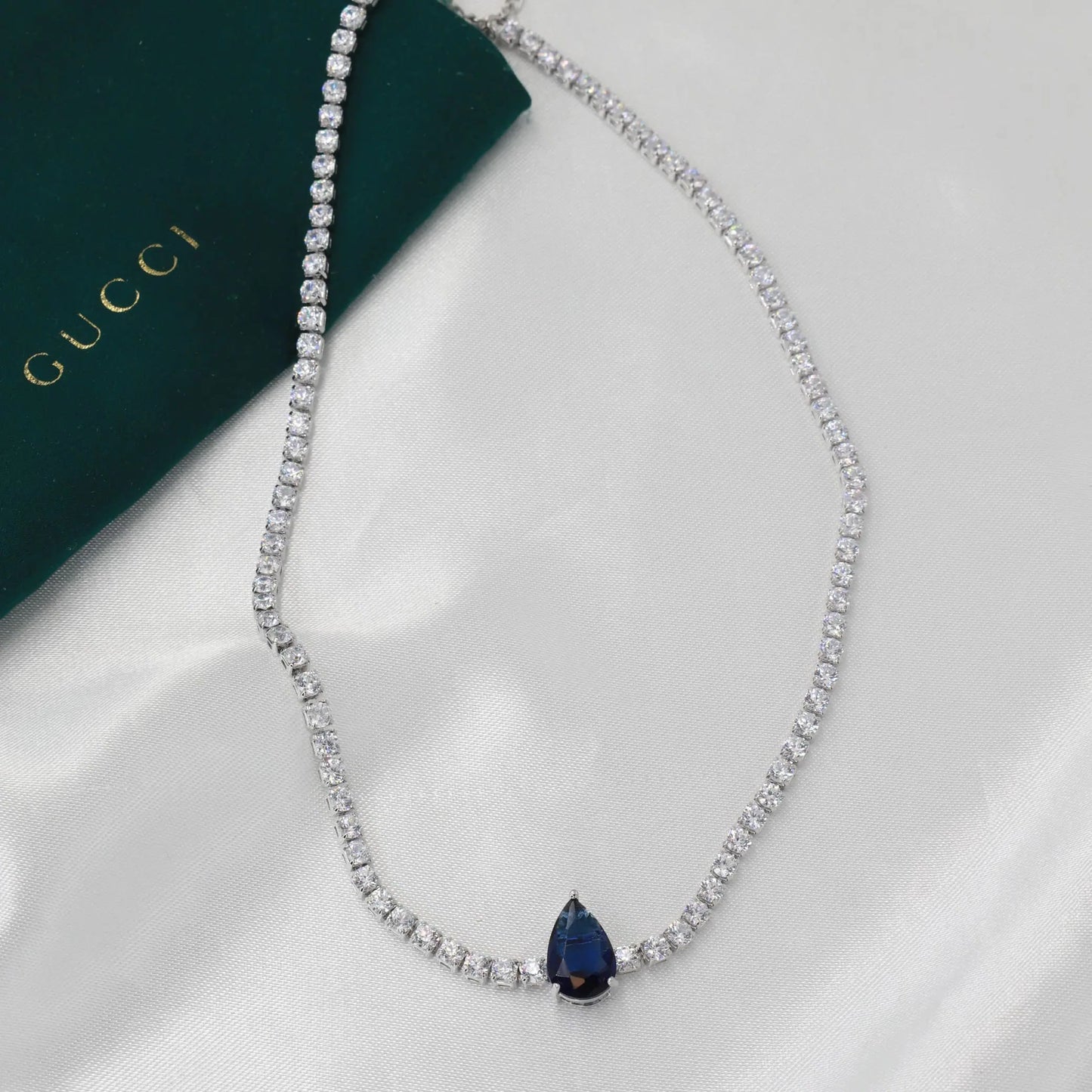 Κολιέ choker με πέτρες ζιργκόν Renata Tennis