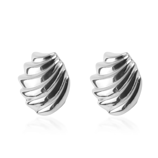 Σκουλαρίκια καρφωτά Mar and Mar Blair Silver από ανοξείδωτο ατσάλι