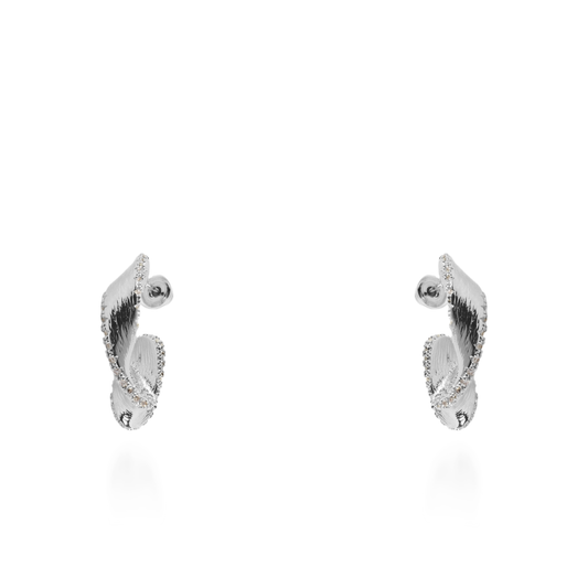 Σκουλαρίκια κρίκοι Mar and Mar Pamile (Silver)