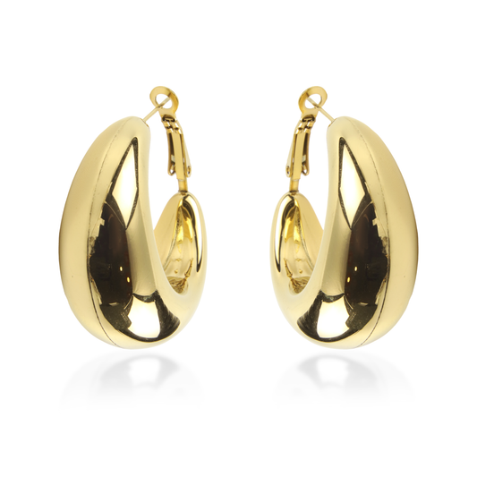 Σκουλαρίκια κρίκοι Mar and Mar Bellona από ανοξείδωτο ατσάλι