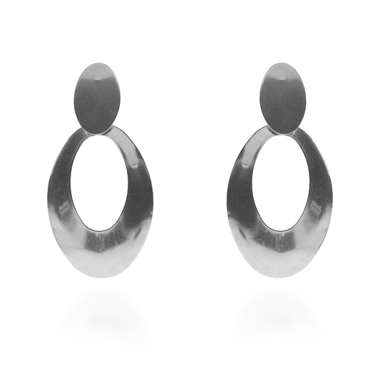 Σκουλαρίκια κρεμαστά Mar and Mar Lunia (Silver) από ανοξείδωτο ατσάλι