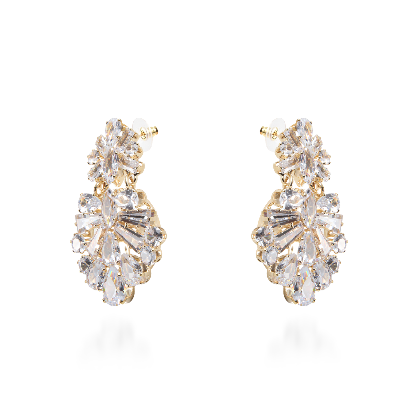 Σκουλαρίκια κρεμαστά με ζιργκόν Mar and Mar Cassia