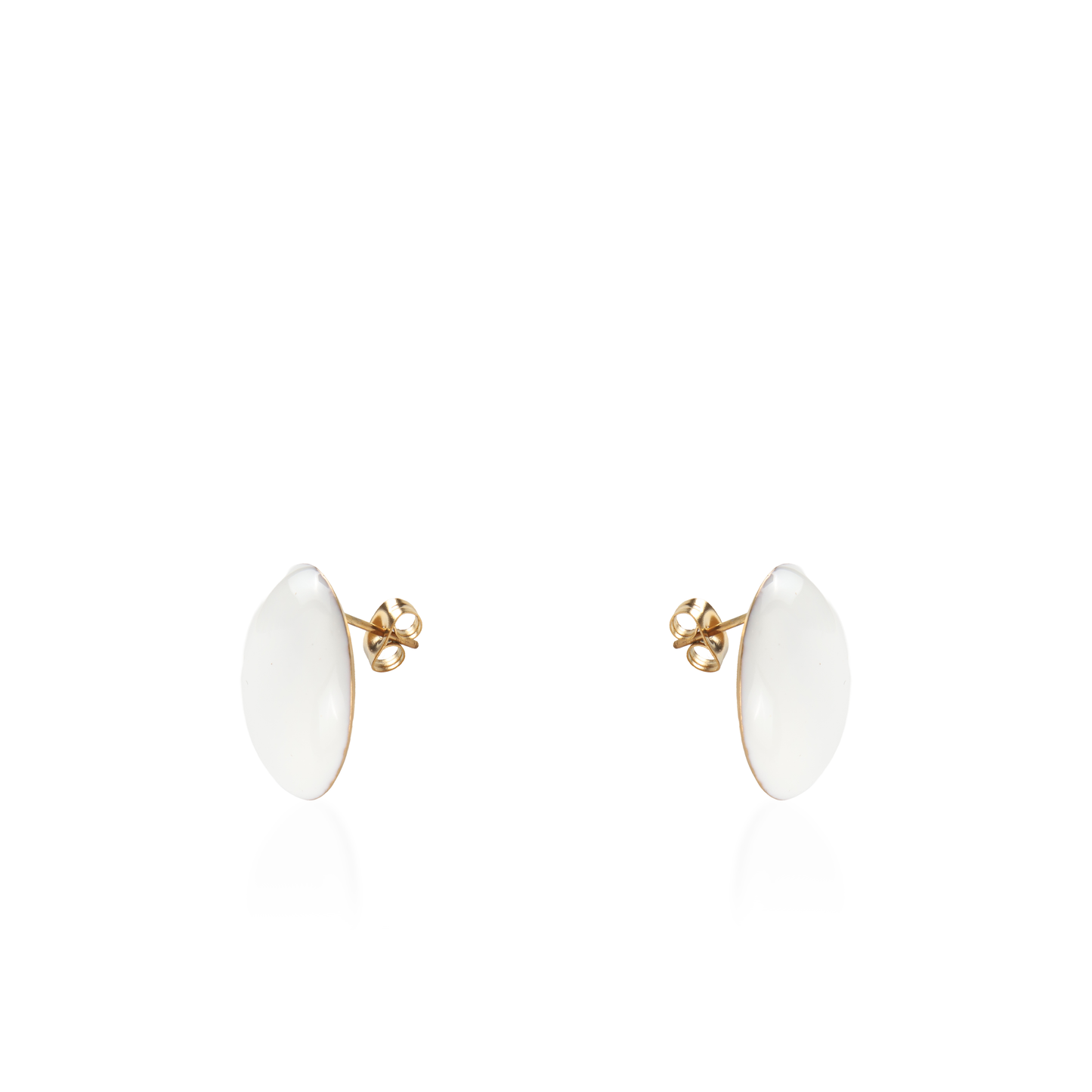 Σκουλαρίκια καρφωτά Mar and Mar Candy (White) από ανοξείδωτο ατσάλι