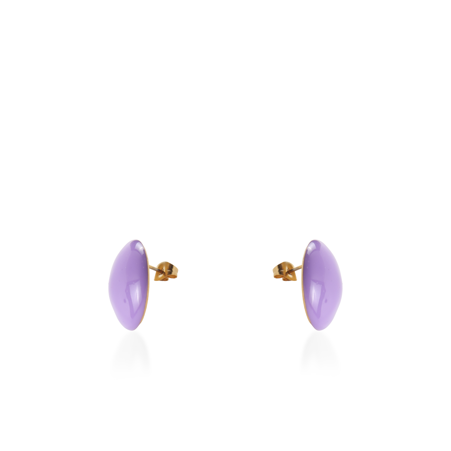 Σκουλαρίκια καρφωτά Mar and Mar Candy (Purple) από ανοξείδωτο ατσάλι