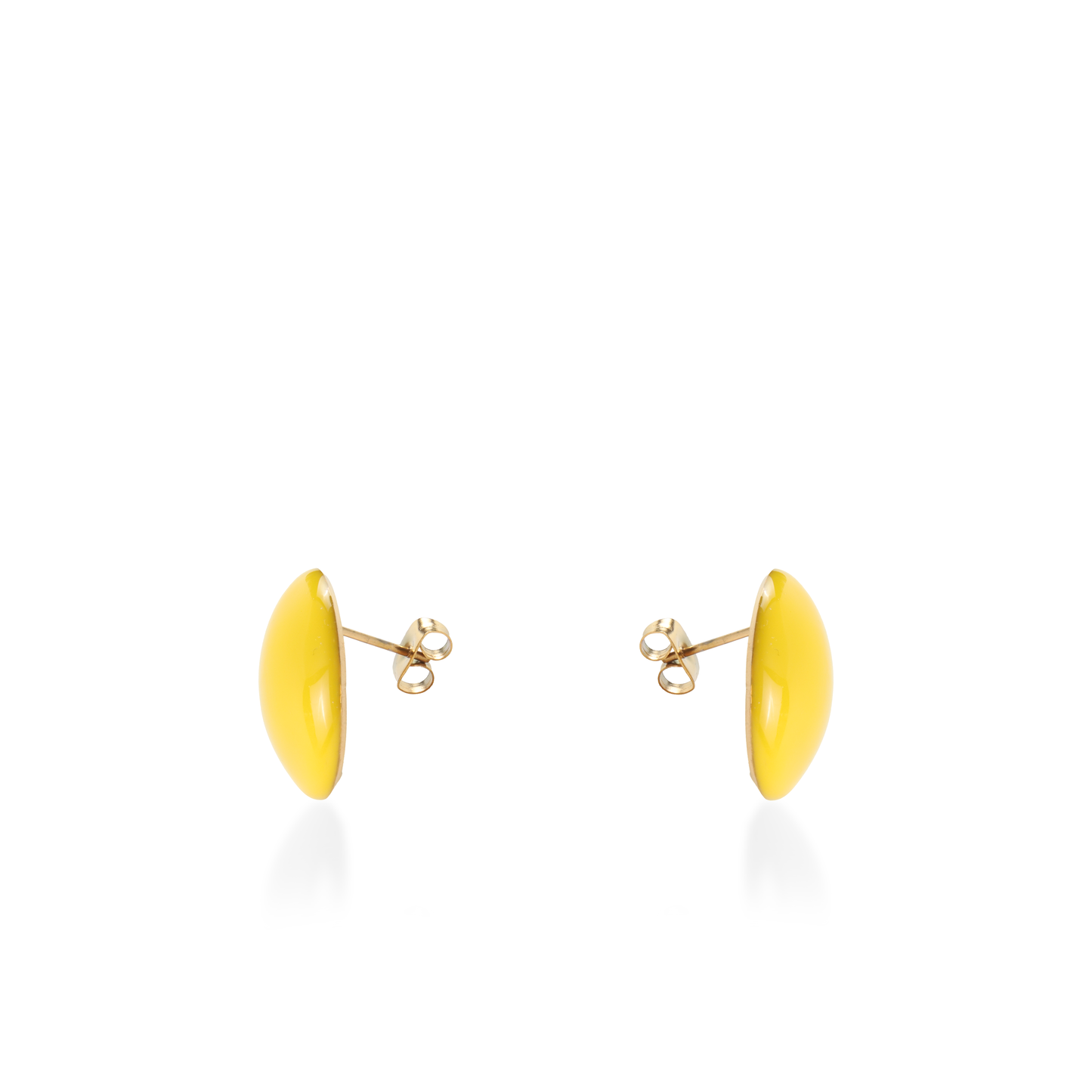 Σκουλαρίκια καρφωτά Mar and Mar Candy (Yellow) από ανοξείδωτο ατσάλι