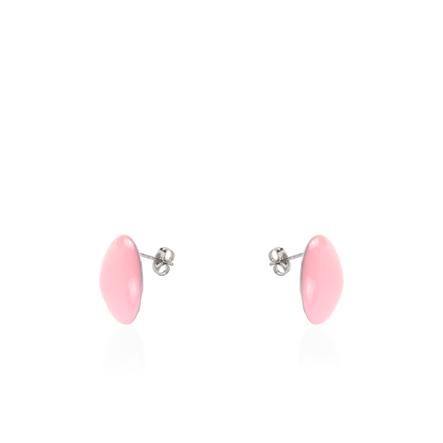 Σκουλαρίκια καρφωτά Mar and Mar Candy Silver (Pink) από ανοξείδωτο ατσάλι