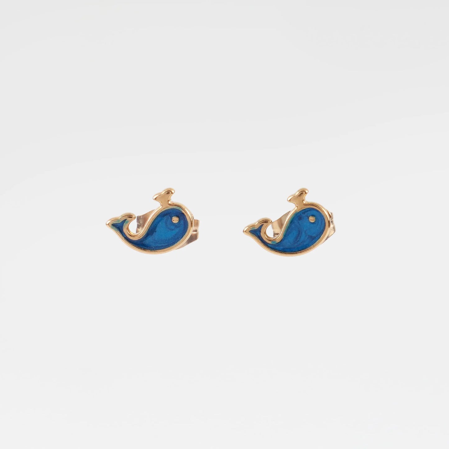 Παιδικά σκουλαρίκια καρφωτά φάλαινα Mar & Mar Whale Kids από ανοξείδωτο ατσάλι