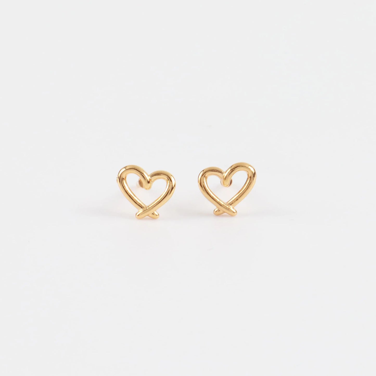 Παιδικά σκουλαρίκια καρφωτά σε σχήμα καρδιάς Mar & Mar Heart Knot Kids από ανοξείδωτο ατσάλι