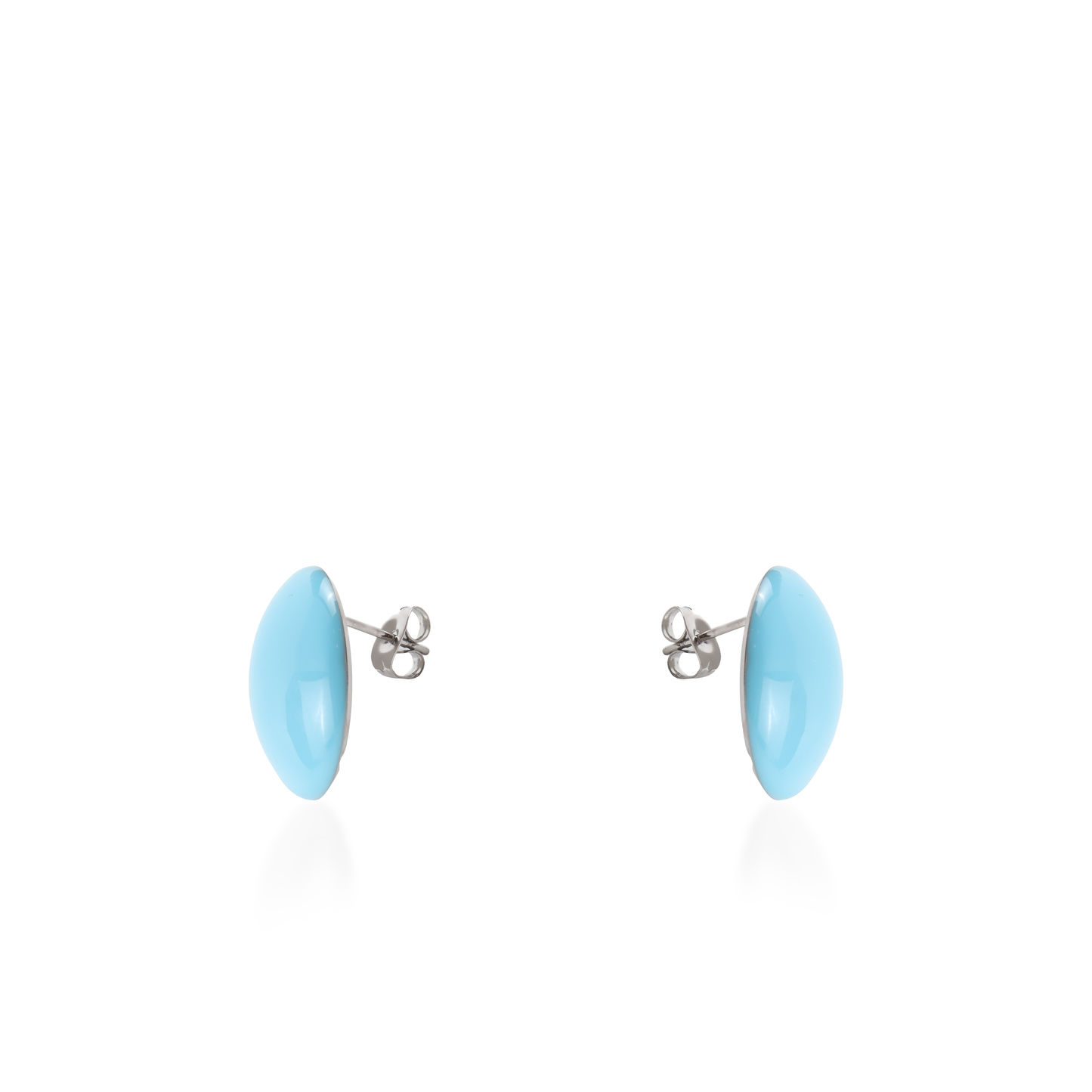 Σκουλαρίκια καρφωτά Mar and Mar Candy Silver (Blue) από ανοξείδωτο ατσάλι