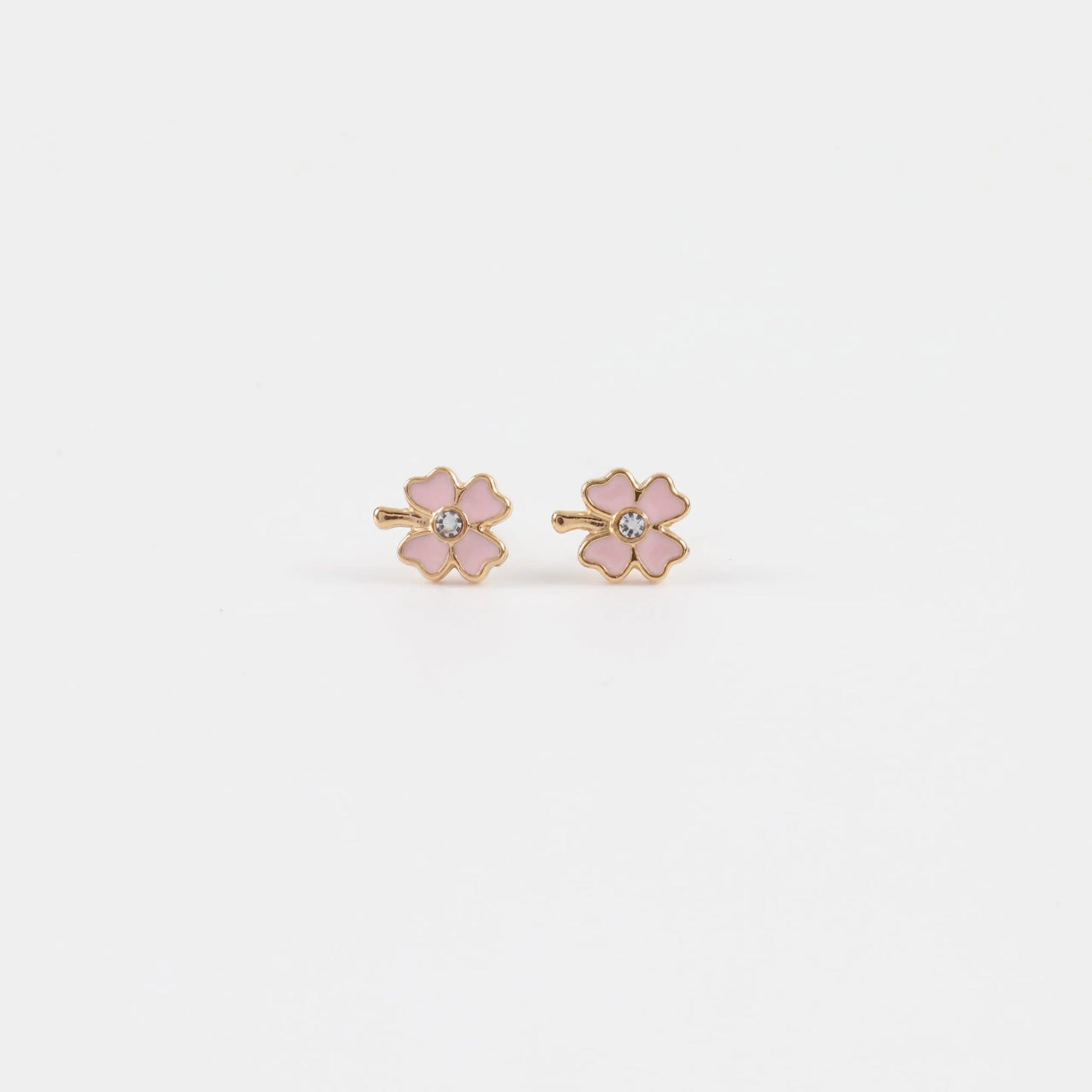 Παιδικά σκουλαρίκια καρφωτά με ζιργκόν Mar & Mar Lucky Clover Kids από ανοξείδωτο ατσάλι