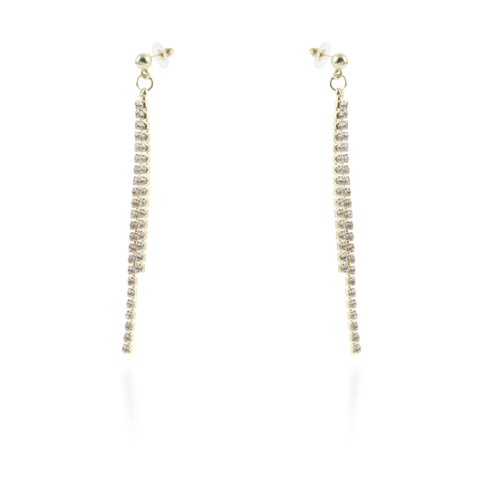 Σκουλαρίκια κρεμαστά με πέτρες ζιργκόν Mar and Mar Agnes