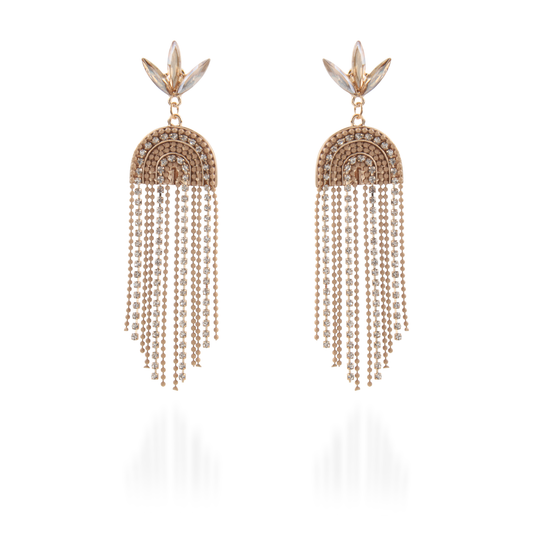 Σκουλαρίκια κρεμαστά καρδιές με πέτρες ζιργκόν Mar and Mar Adalynn