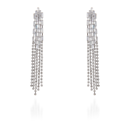 Σκουλαρίκια κρεμαστά με πέτρες ζιργκόν Mar and Mar Lalita