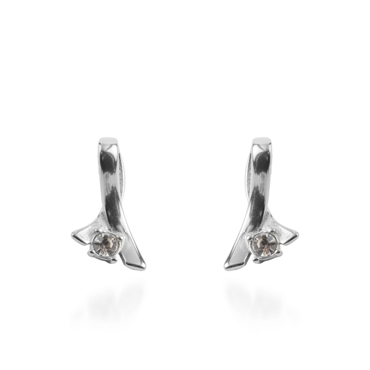 Σκουλαρίκια καρφωτά Mar and Mar Giselle Silver από ανοξείδωτο ατσάλι