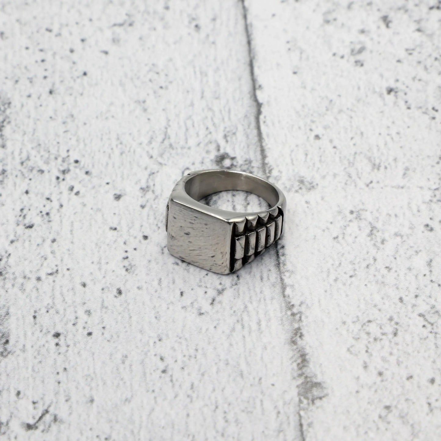 Ανδρικό δαχτυλίδι Mar & Mar Raw από ανοξείδωτο ατσάλι