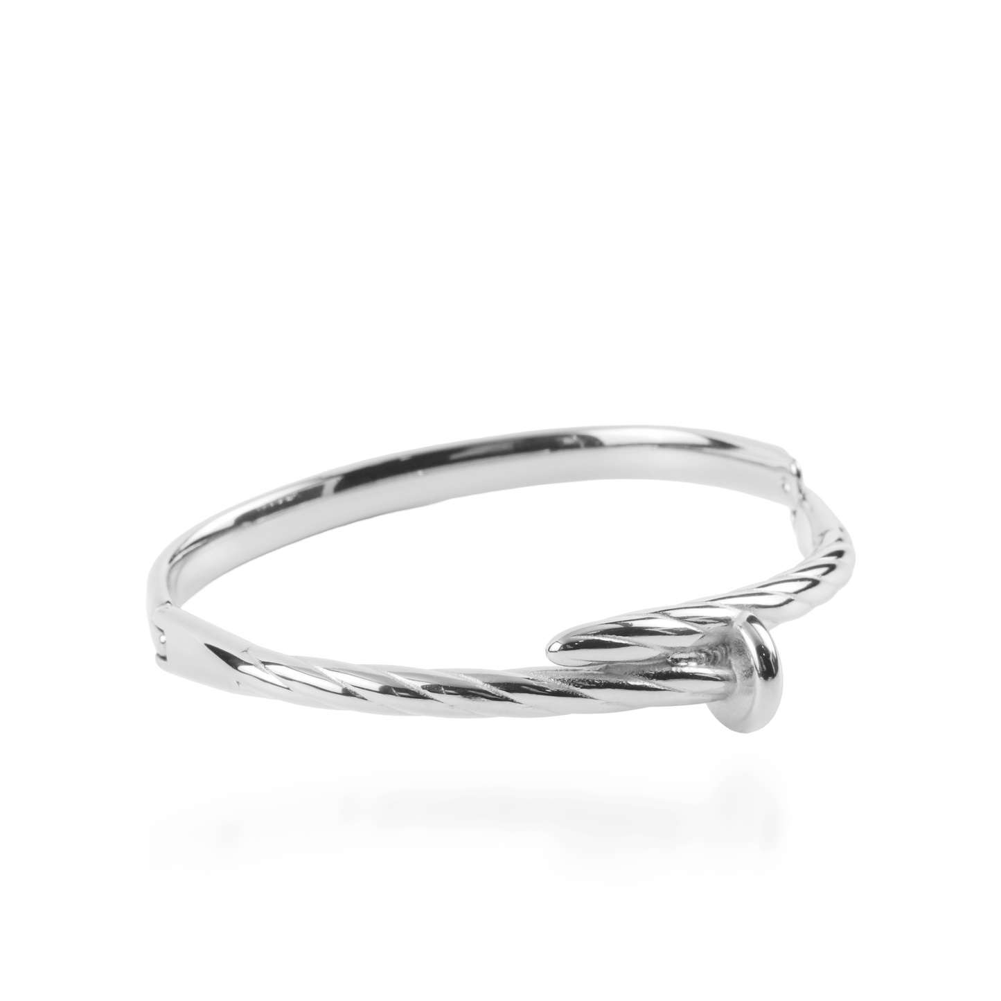 Βραχιόλι χειροπέδα Mar and Mar Sage Silver από ανοξείδωτο ατσάλι