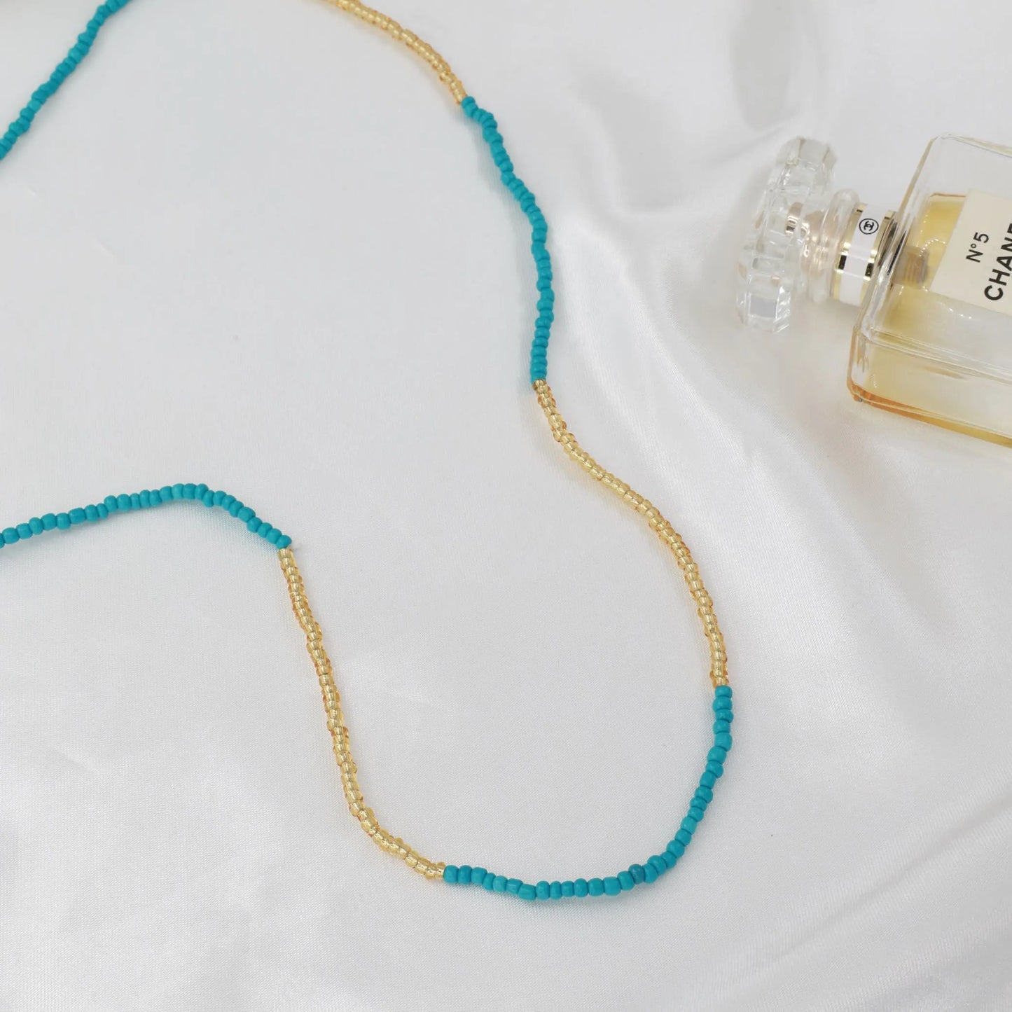 Aλυσίδα κοιλιάς/μέσης με χάντρες Mar & Mar Blue Beads Belly Chain
