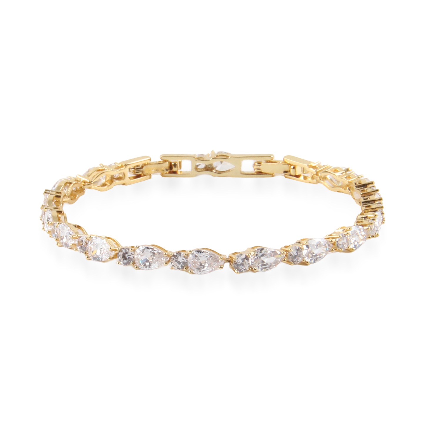 Αλυσίδα χεριού με ζιργκόν Mar and Mar Crystal Clutch από ανοξείδωτο ατσάλι