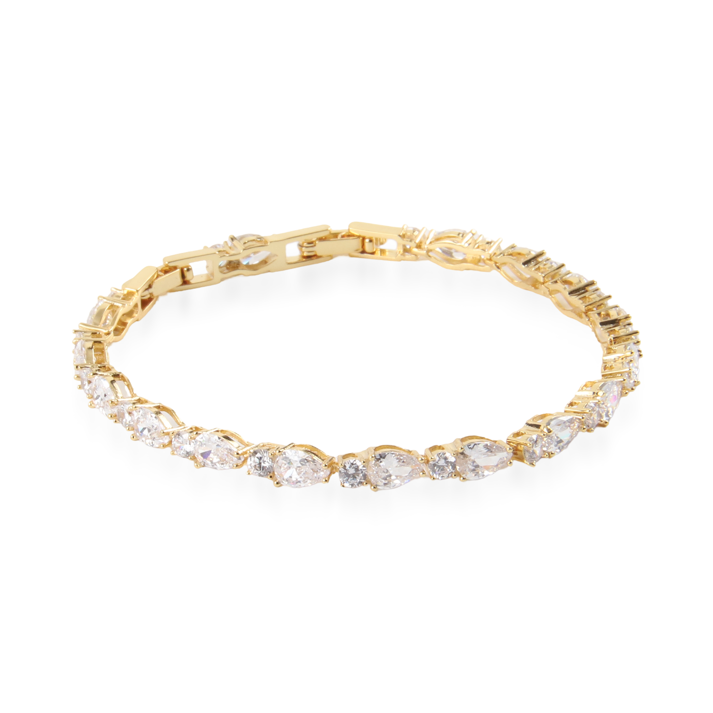 Αλυσίδα χεριού με ζιργκόν Mar and Mar Crystal Clutch από ανοξείδωτο ατσάλι