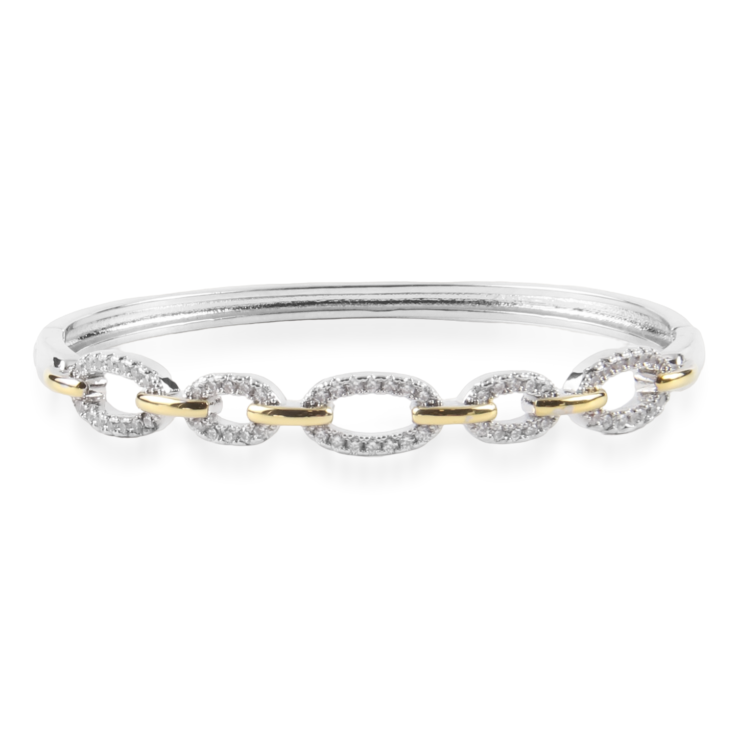 Βραχιόλι χειροπέδα με ζιργκόν Mar and Mar Faustina Oval