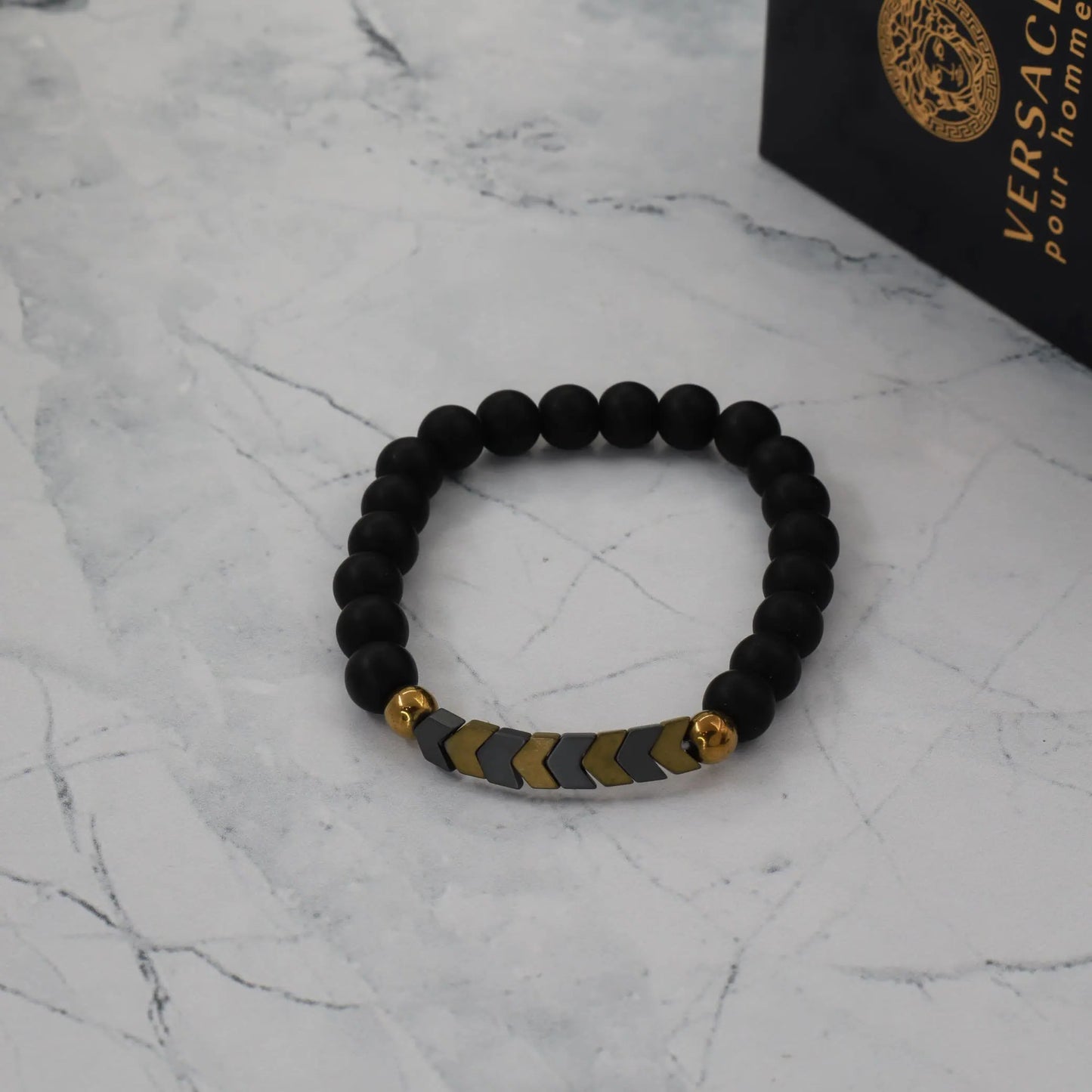 Ανδρικό βραχιόλι με χάντρες Mar & Mar Arrow Beads