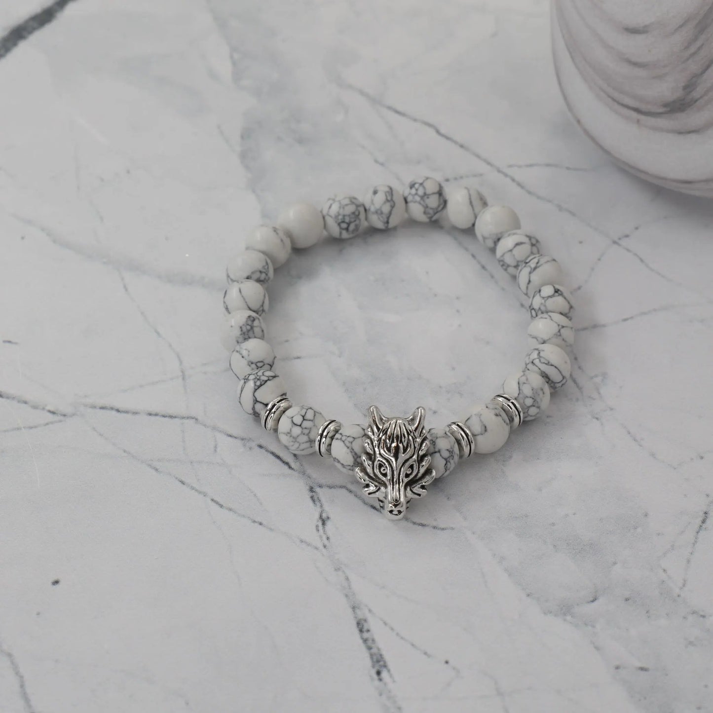 Ανδρικό βραχιόλι με χάντρες Mar & Mar Wolf Beads