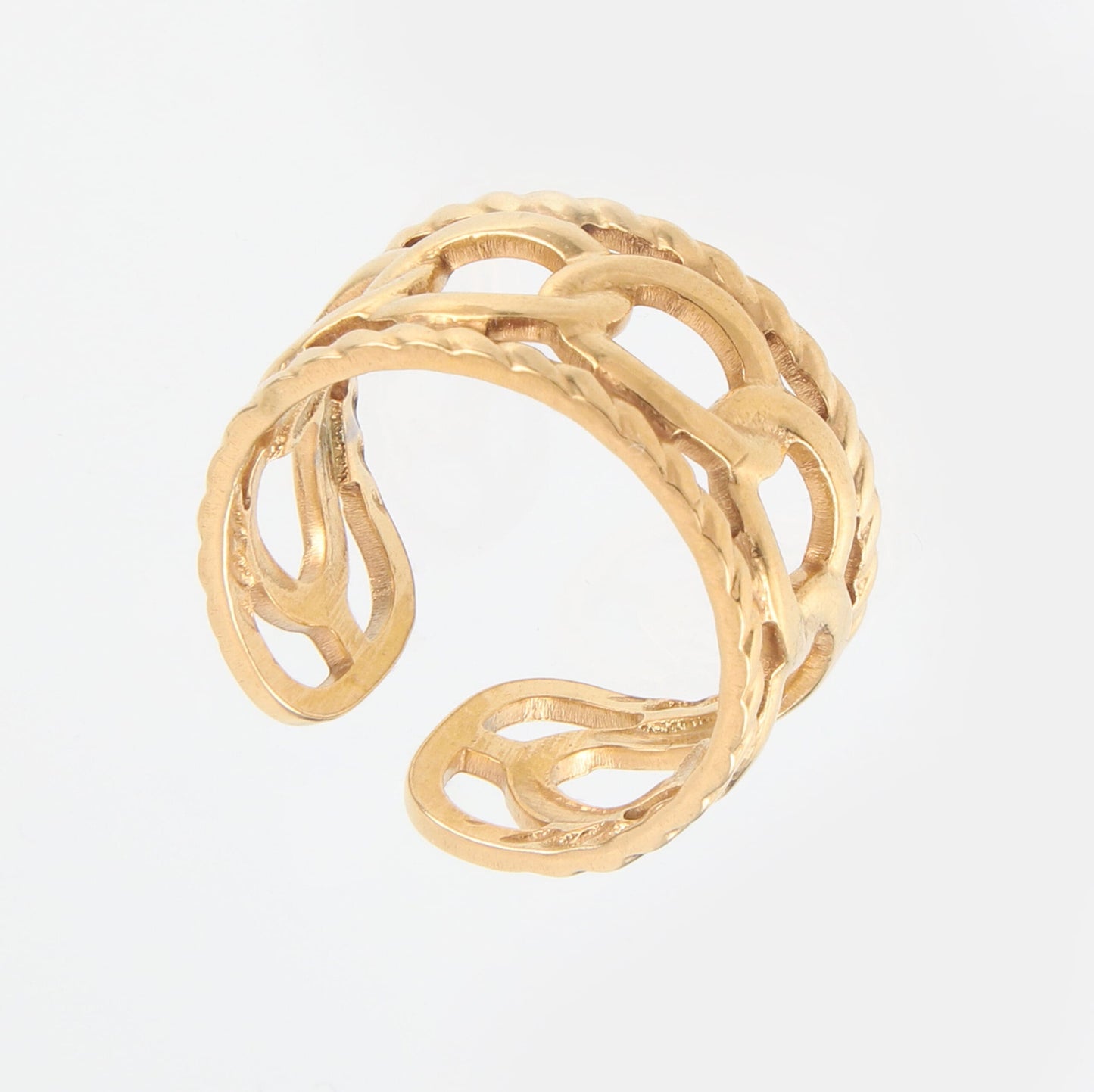 Γυναικείο δαχτυλίδι σε σχήμα αλυσίδας Mar and Mar Chain III από ανοξείδωτο ατσάλι