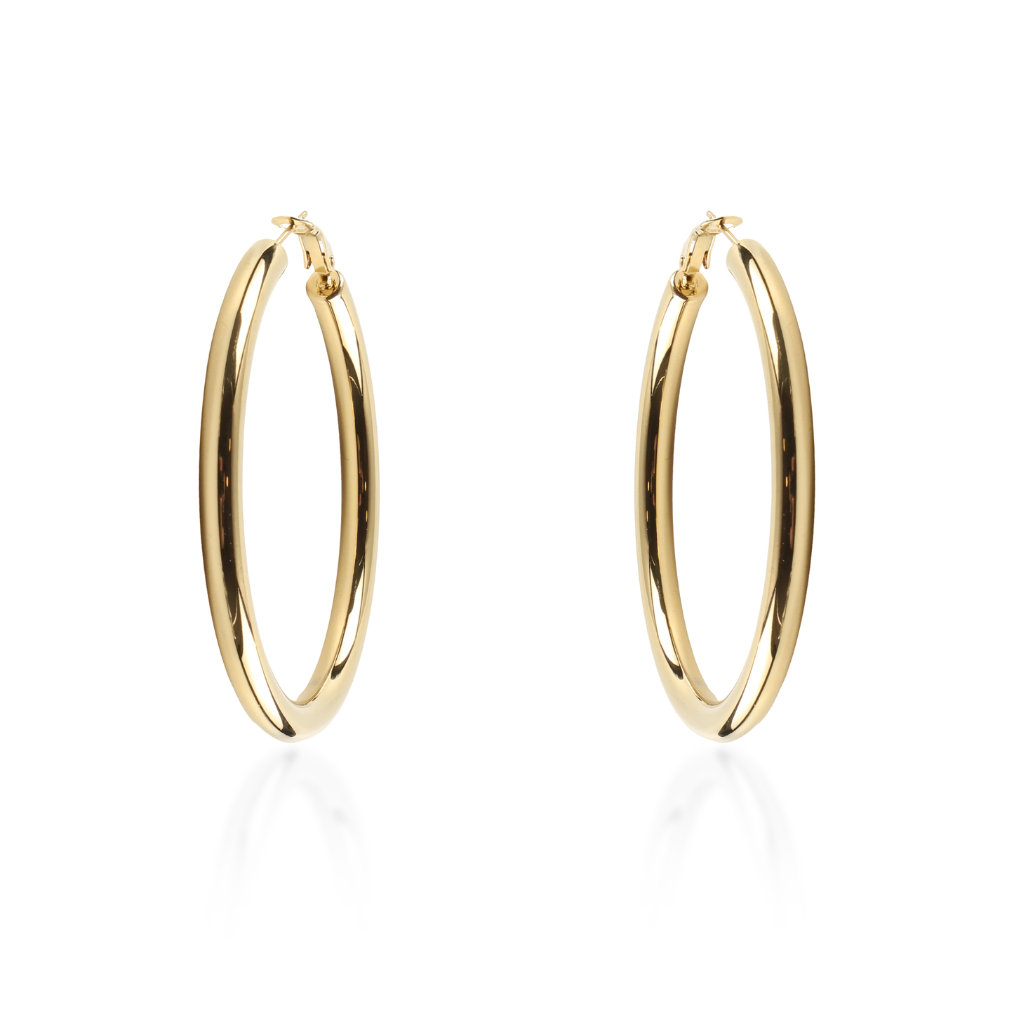 Σκουλαρίκια κρίκοι Mar and Mar Iris (6 cm) από ανοξείδωτο ατσάλι