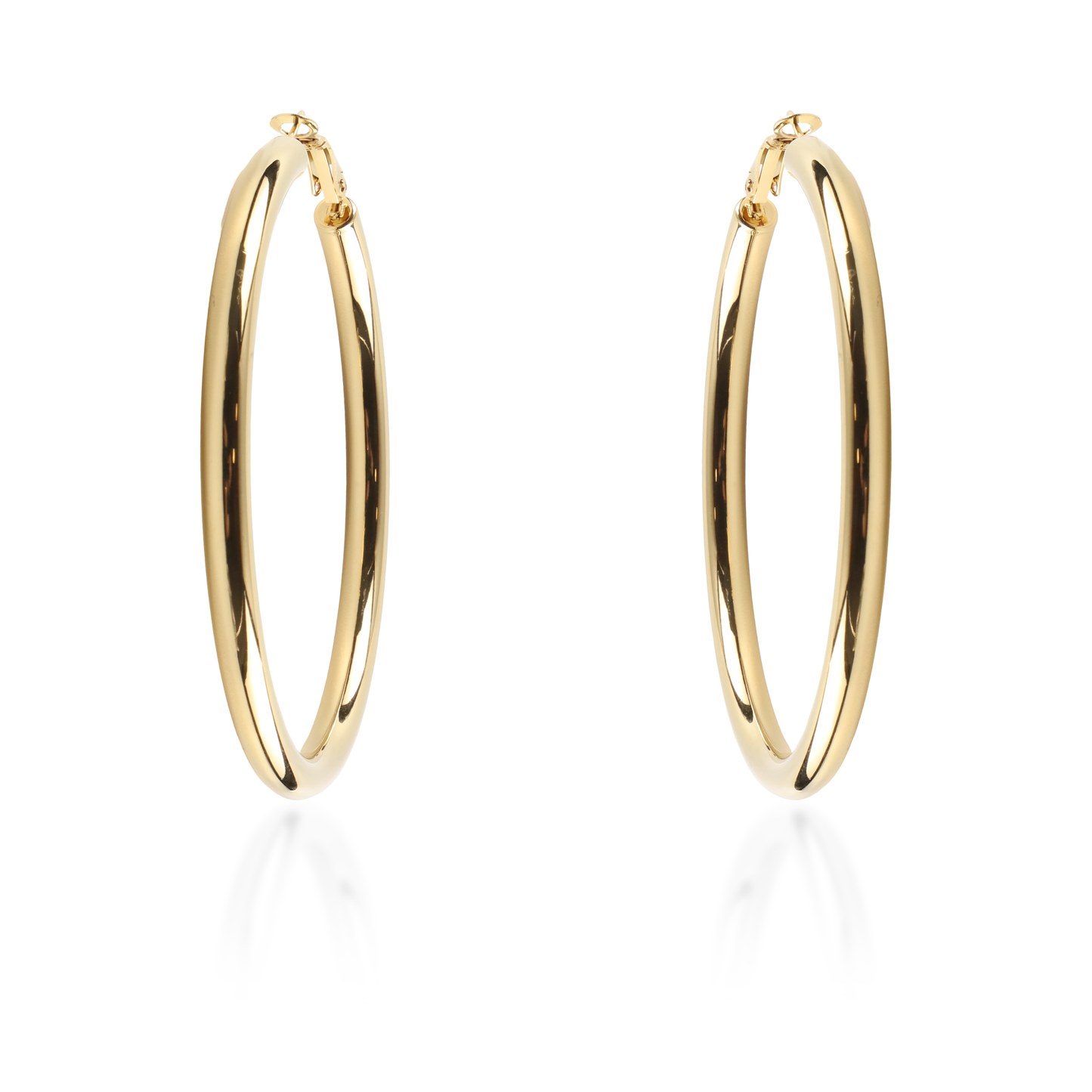 Σκουλαρίκια κρίκοι Mar and Mar Iris (7 cm) από ανοξείδωτο ατσάλι