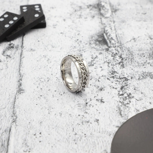 Ανδρικό δαχτυλίδι με αλυσίδα Mar and Mar Chained από ανοξείδωτο ατσάλι