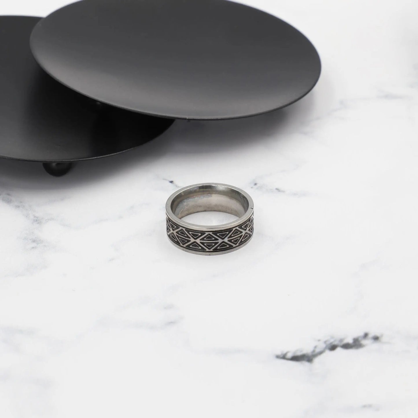 Ανδρικό δαχτυλίδι Mar & Mar Triangles II από ανοξείδωτο ατσάλι