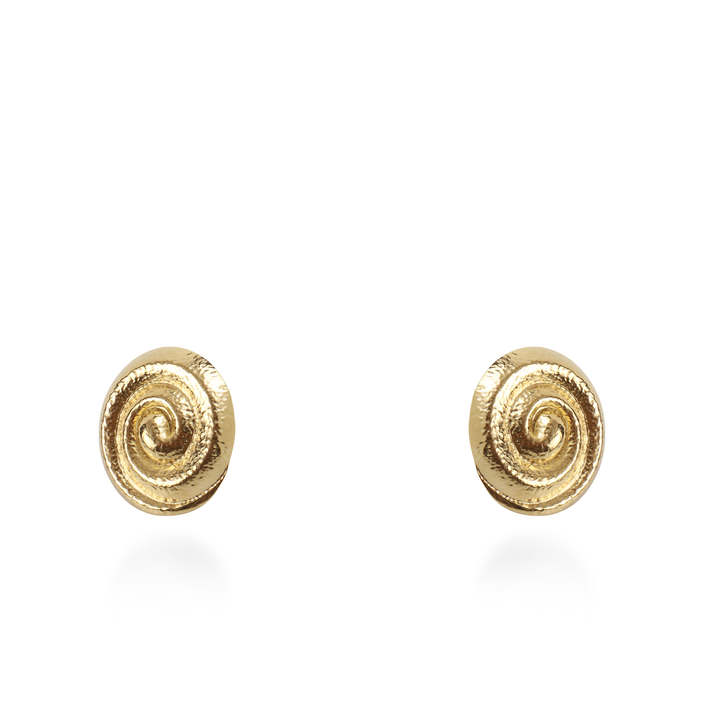 Σκουλαρίκια καρφωτά Mar and Mar Seashell Snail από ανοξείδωτο ατσάλι