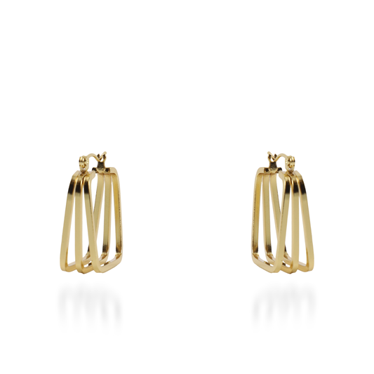 Σκουλαρίκια κρίκοι Mar and Mar Nimelle II από ανοξείδωτο ατσάλι