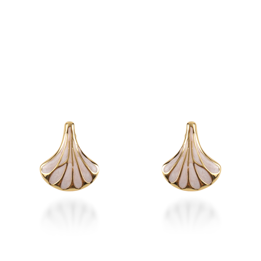 Σκουλαρίκια καρφωτά Mar and Mar Naida (Pink Nude) από ανοξείδωτο ατσάλι