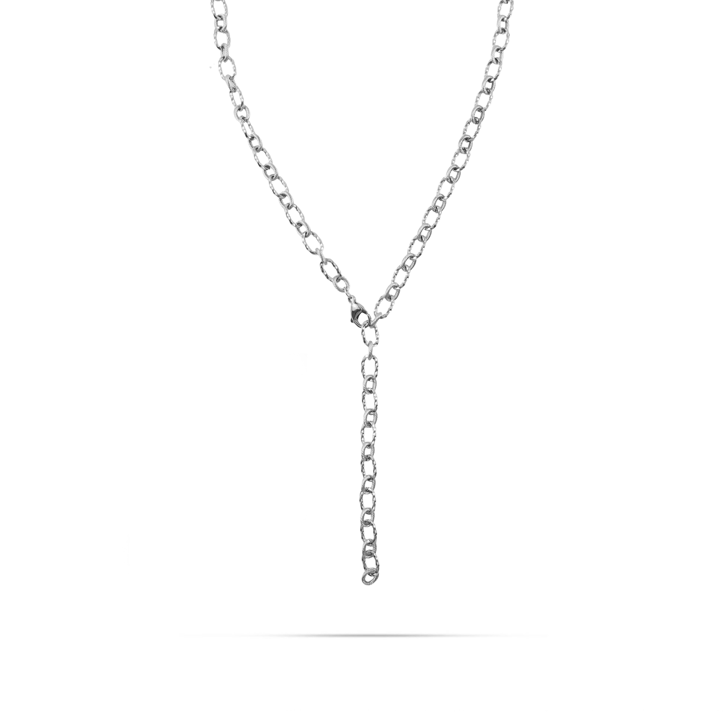 Αλυσίδα λαιμού Mar and Mar Aurelia Tie Silver από ανοξείδωτο ατσάλι